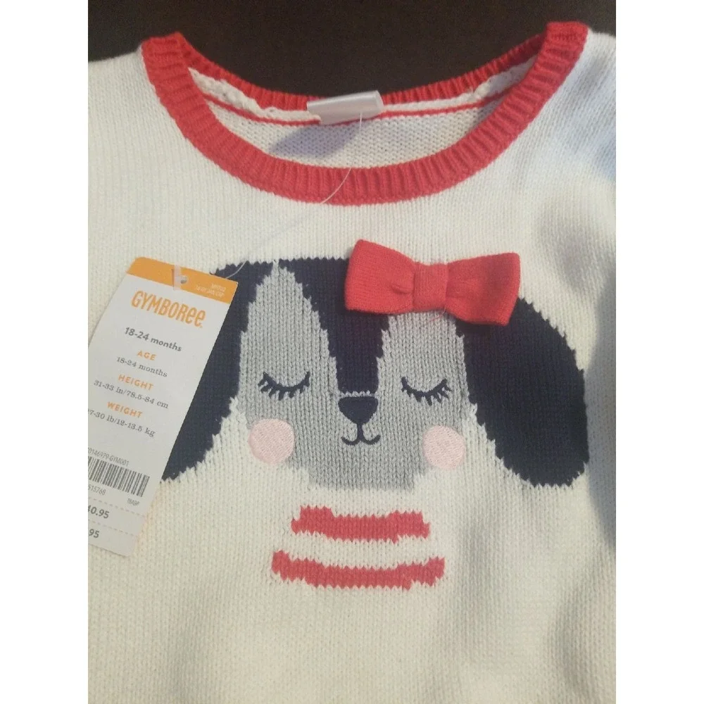 Gymboree fun at heart‎ valentine's day sweater dog size 18 24 months nwt